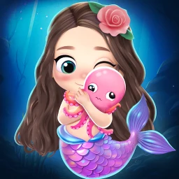 Mermaid babysitter Care icon
